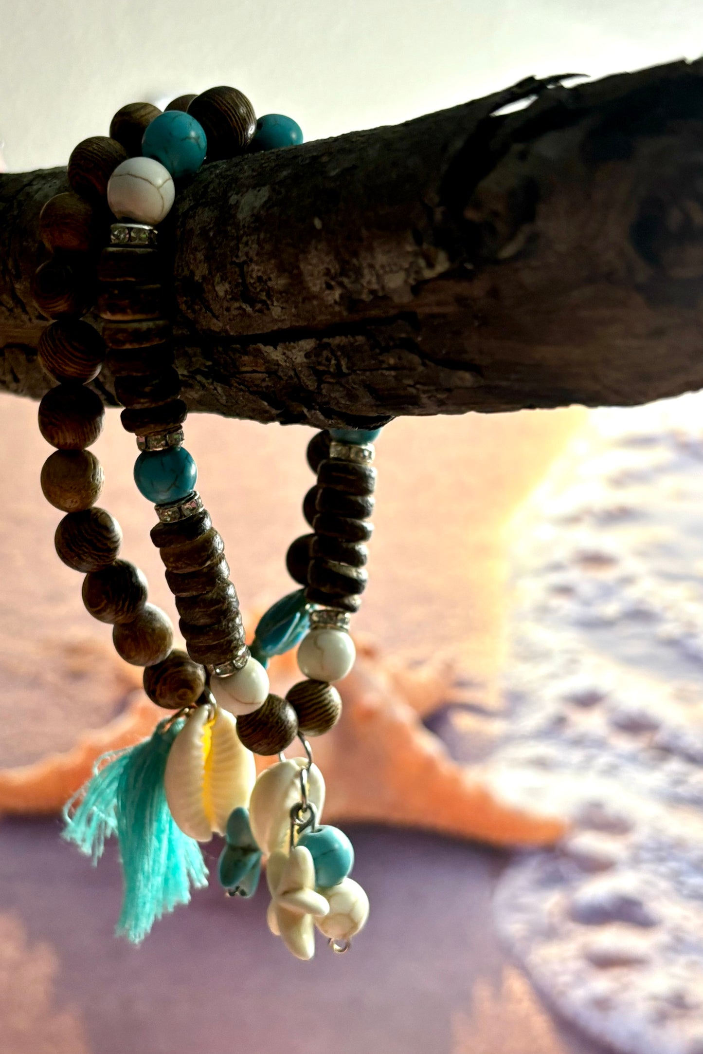 Ocean Shore - Beachy Boho Beaded Bracelet Set