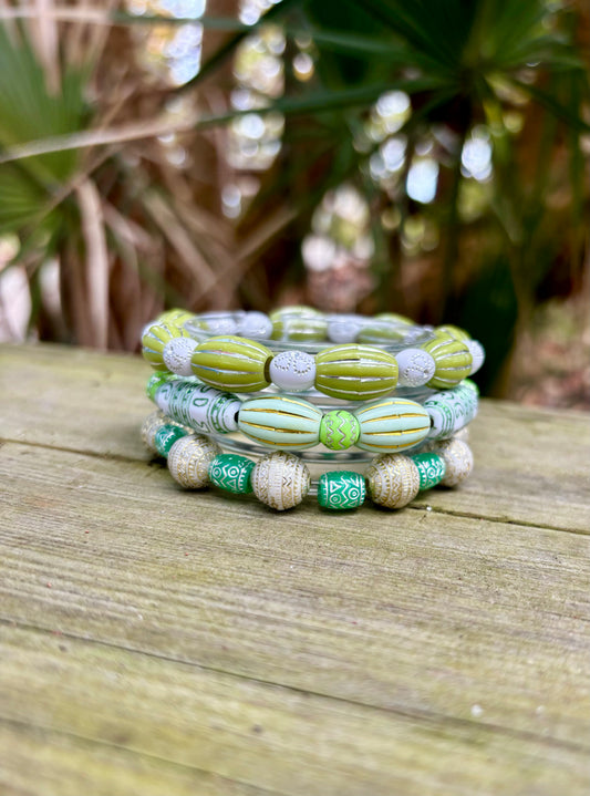 Summer Vibes - 3 Piece Stretchy Boho Bracelet Stack