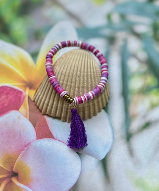 Purple Paradise - Heishi Bracelet