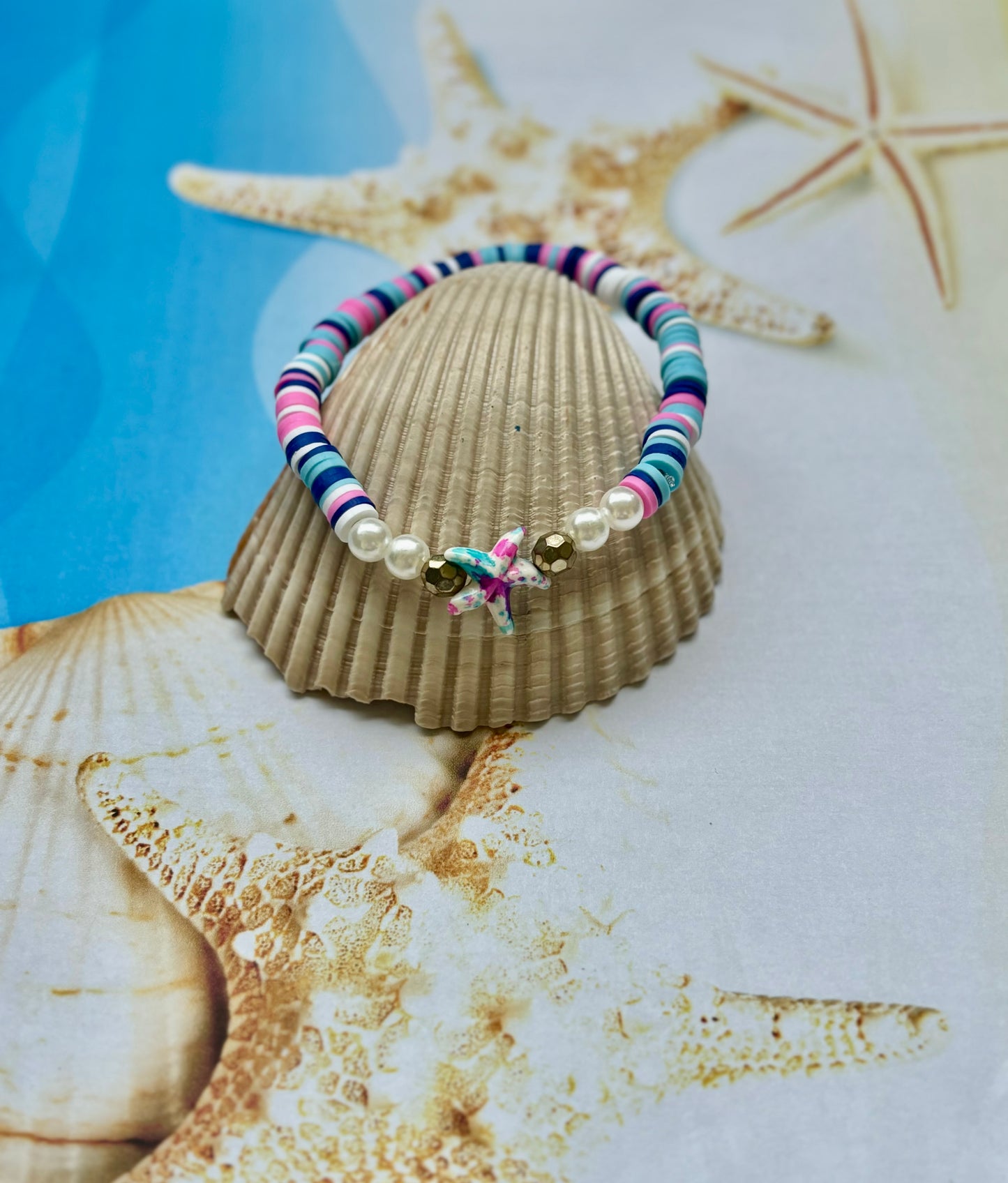 Shining Starfish - Heishi Bracelet