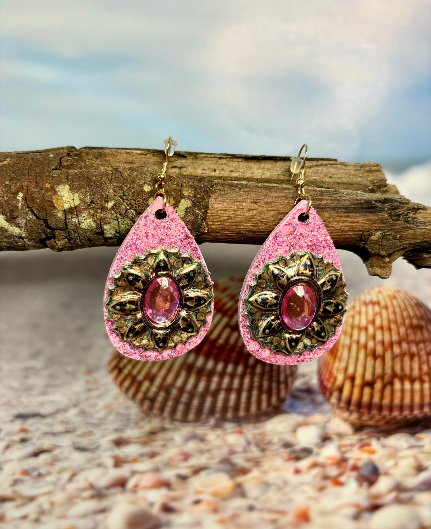 Color Me Pink - Dangle Earrings