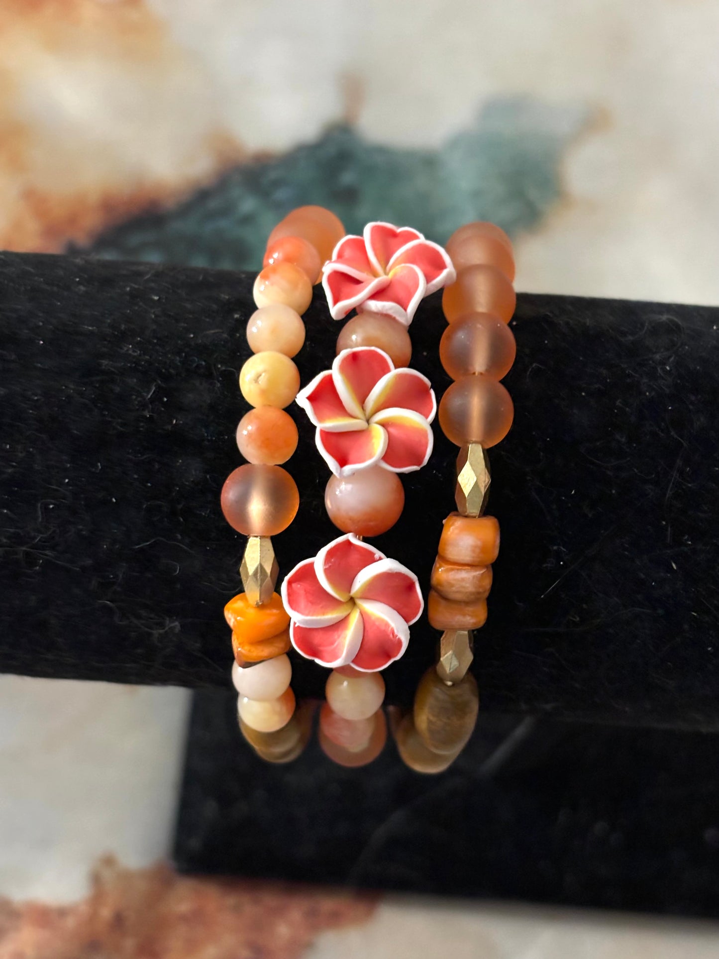 Aloha Hawaii! - Wire Wrap Bracelet Stack