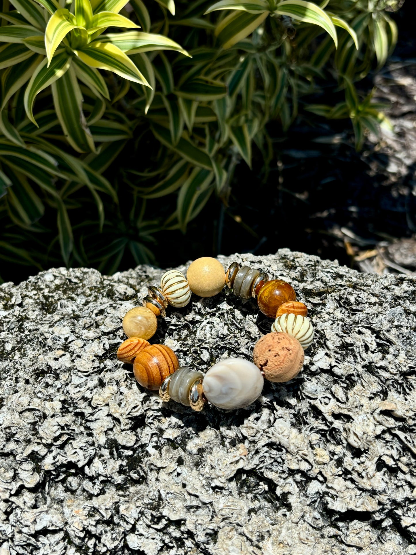 Sandy Beach - Beachy Boho Single Beaded Bracelet