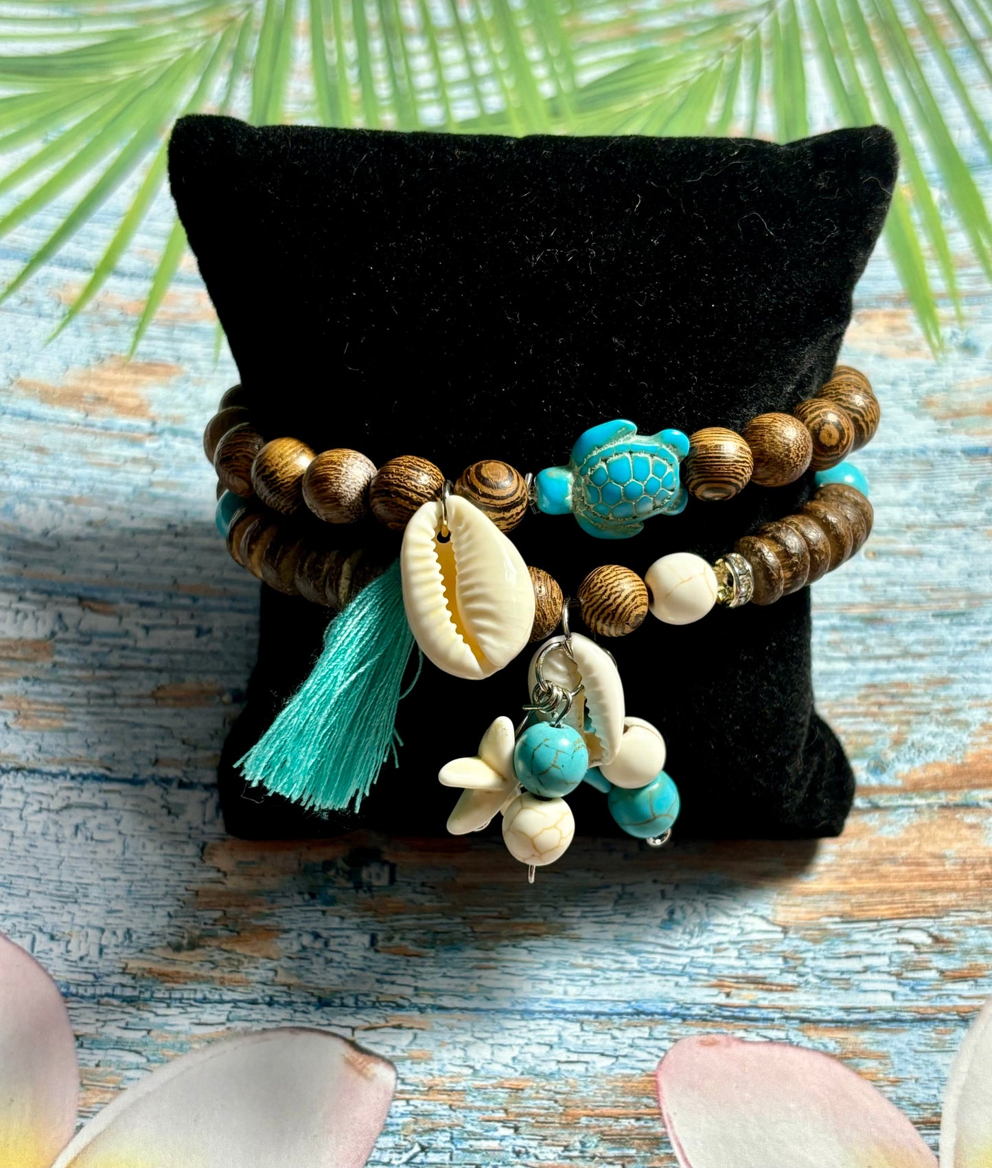 Ocean Shore - Beachy Boho Beaded Bracelet Set