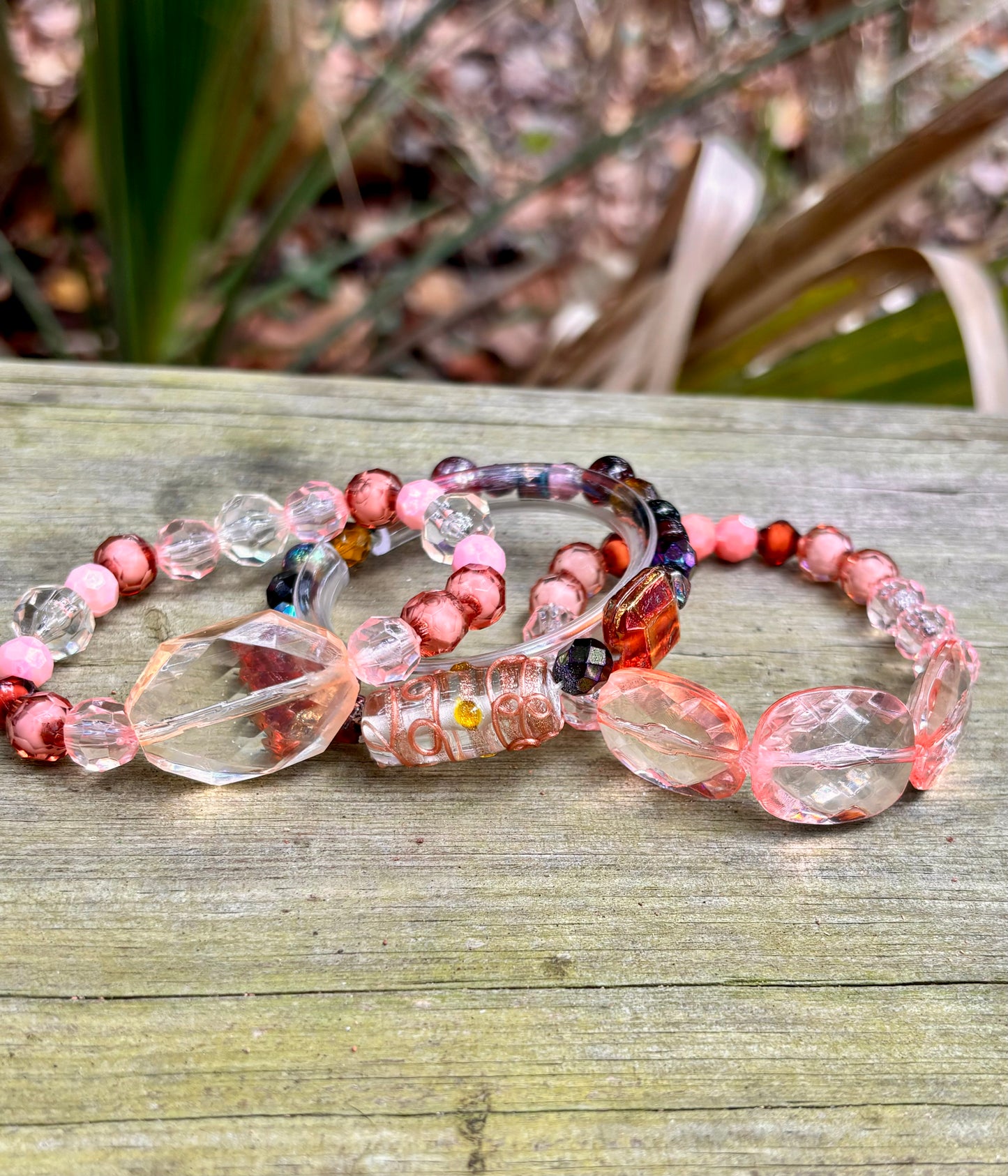 Beach Vacay - Beachy Boho 3 piece Stretchy Bracelet Stack