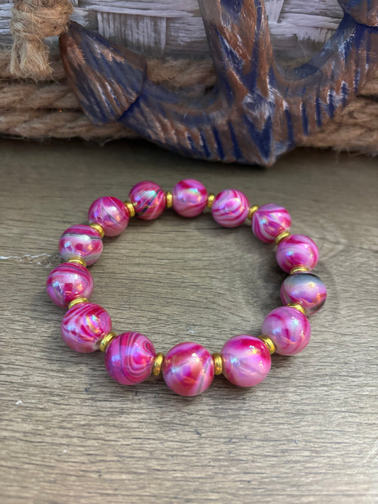 Rose Sky - Single Beaded Bracelet