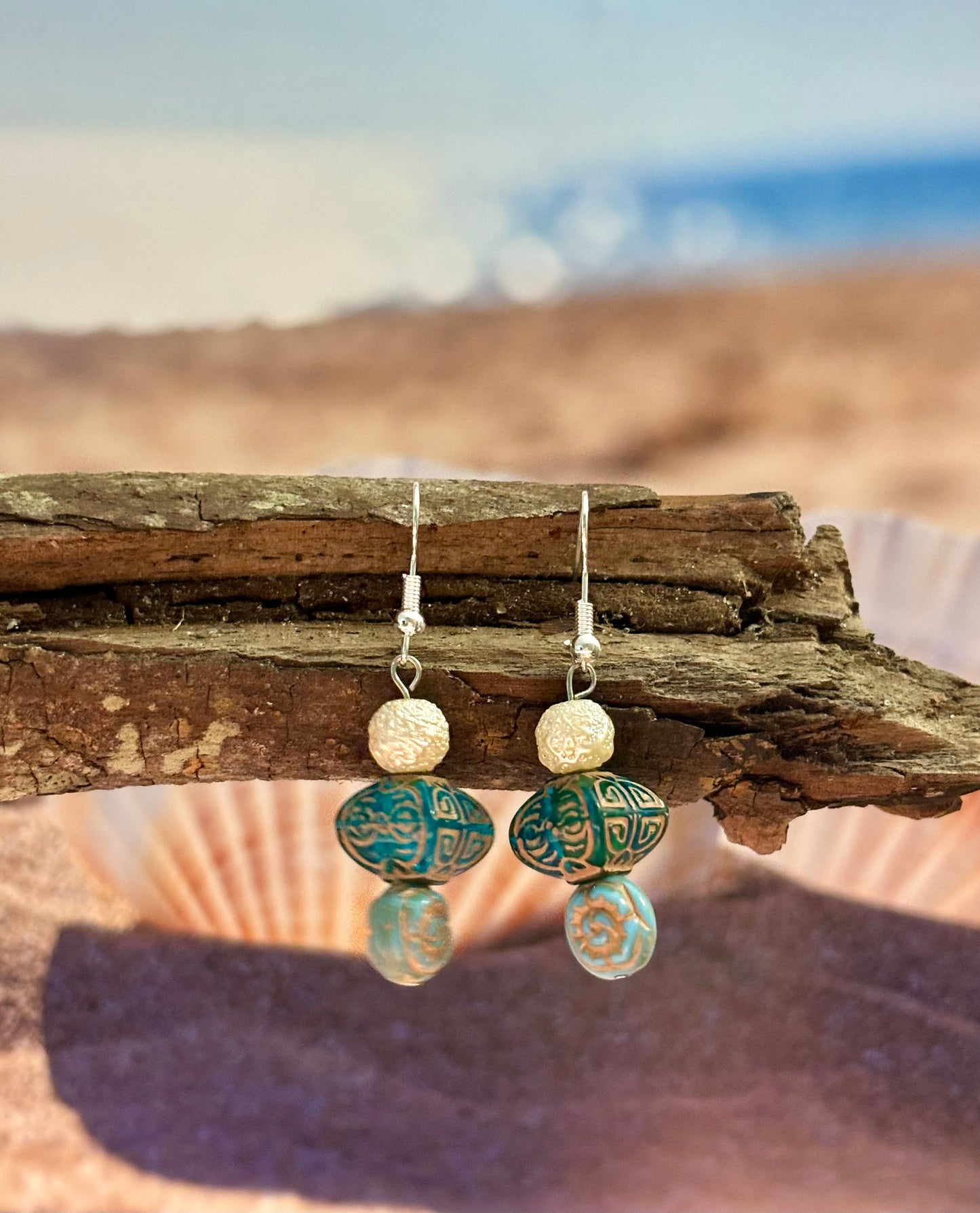 Bohemian Chic - Beaded Dangle Earrings