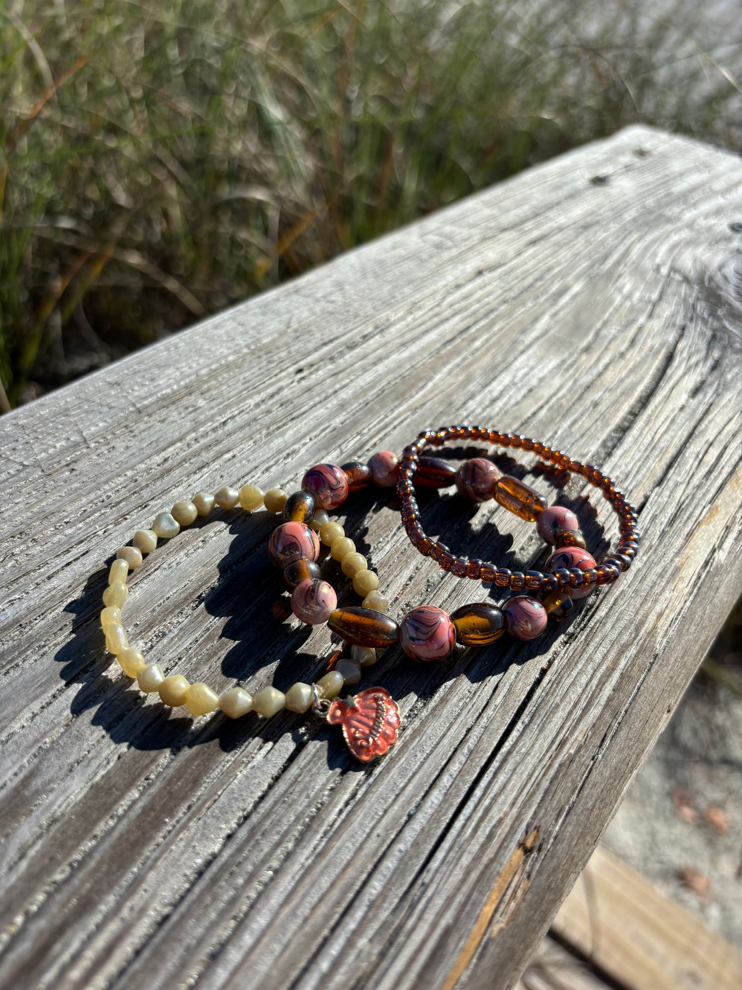 Bronze Goddess - Beachy Boho Stacked Bracelet Set