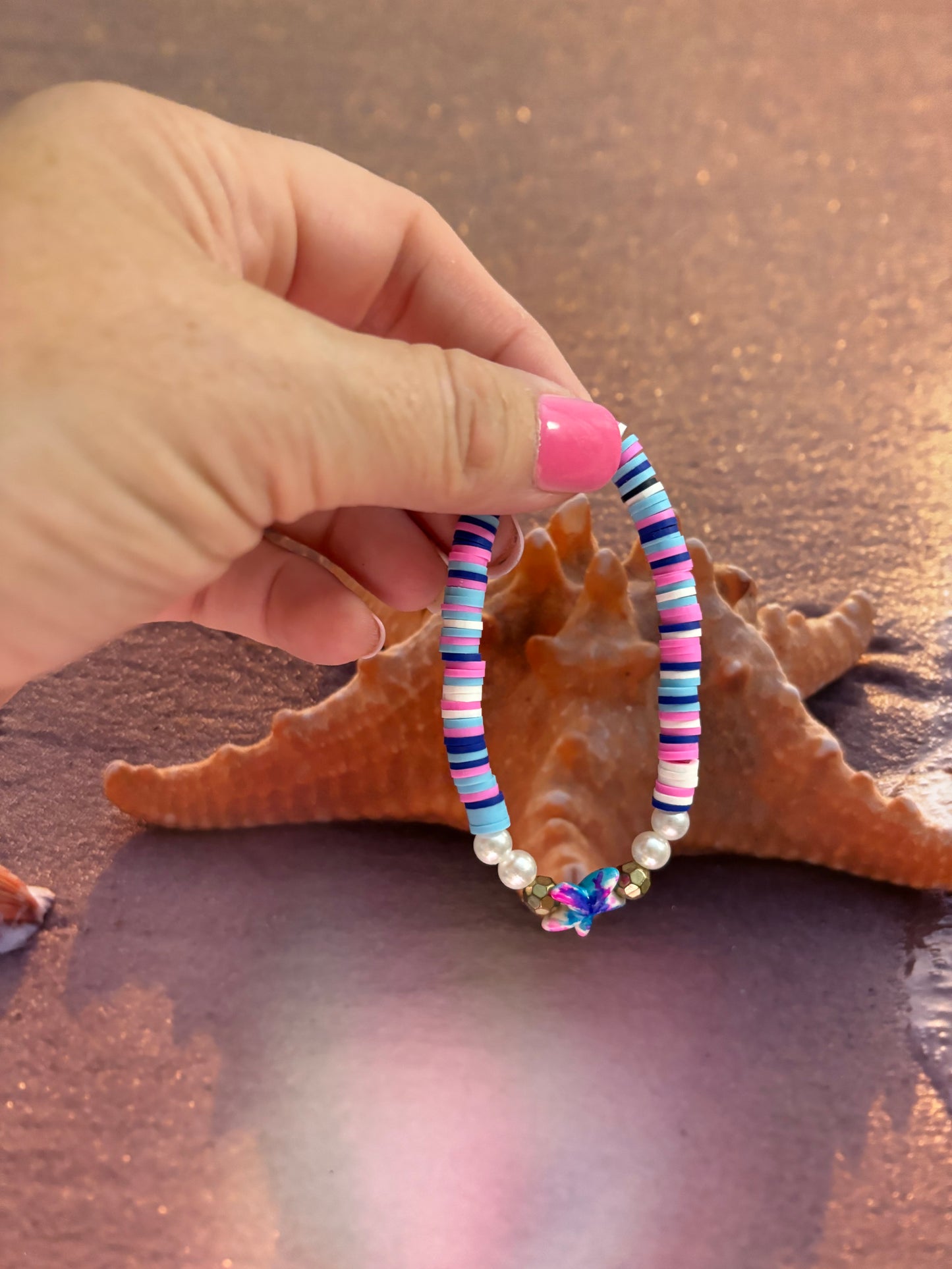 Shining Starfish - Heishi Bracelet