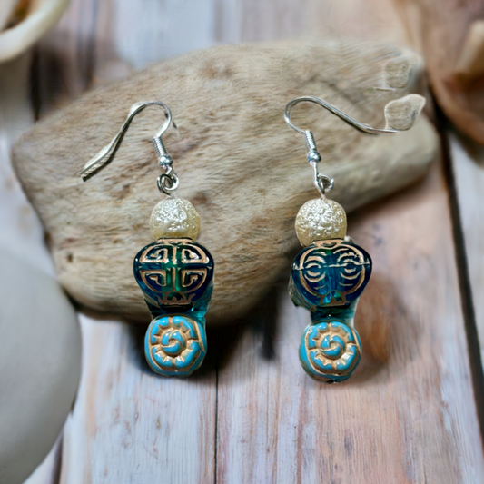 Bohemian Chic - Beaded Dangle Earrings