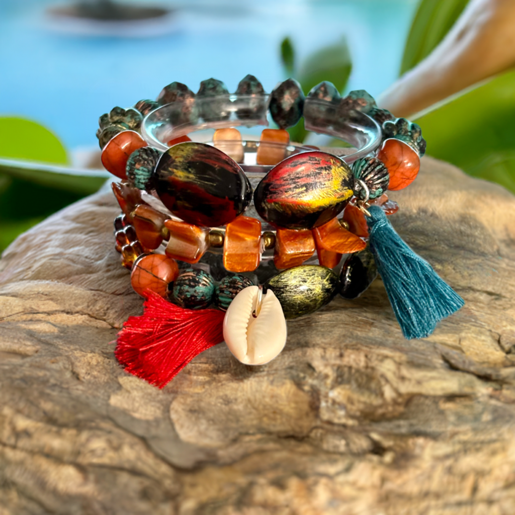 Boho Chick - Stacked Beachy Boho Bracelets